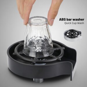 High-Pressure Bar Counter Cup Washer | Automatic Faucet Spray | Coffee Pitcher Cleaning Tool for Kitchens