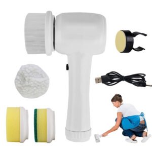 4-in-1 Electric Cleaning Brush | Cordless Spinning Scrubber | Portable Handheld Power Cleaner