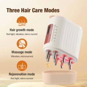 Red Light Vibration Massage Comb | Scalp Therapy with Micro Current Technology
